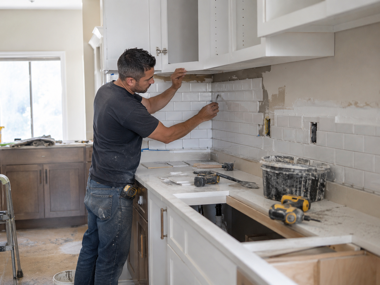 Kitchen renovation in progress